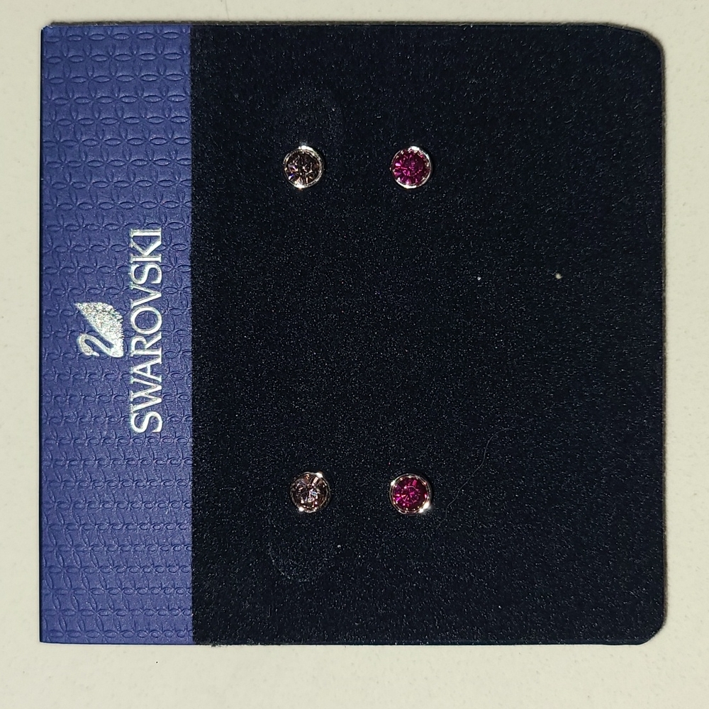 Swarovski Pink Studs